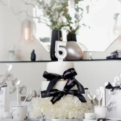 Best Bougie Chiffre Anniversaire Paillet 5 Theme Joyeux Anniversaire