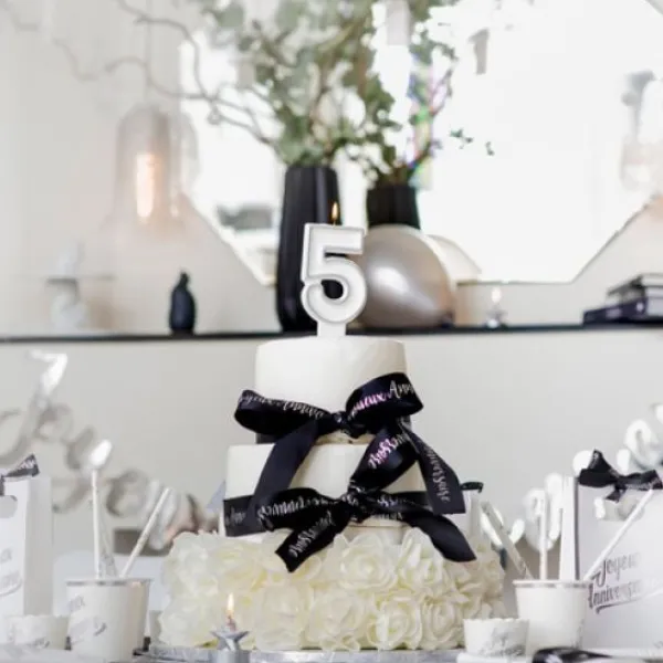 Best Bougie Chiffre Anniversaire Paillet 5 Theme Joyeux Anniversaire