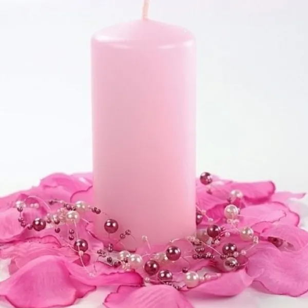 Badaboum Bougie Cylindrique Rose 10Cm Discount