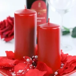Badaboum Bougie Cylindrique Rouge 10Cm Clearance