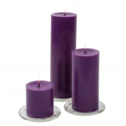 Badaboum Bougie Cylindrique Violet 12Cm X 6 Pi Ces Online