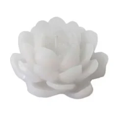 Badaboum Bougie Déco Forme Lotus Blanc Online