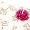 Badaboum Bougie Déco Forme Lotus Fuchsia Best