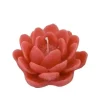 Badaboum Bougie Déco Forme Lotus Rouge Discount