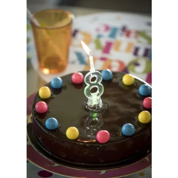 Sale Bougie Led Anniversaire Chiffre 1 Theme Joyeux Anniversaire