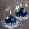 Badaboum Bougie Mariage Boule Bleu Marine 6Cm X 10 Pi Ces Hot