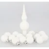 Badaboum Boule De Noel Avec Cimier Blanc X 14 Pi Ces Outlet