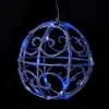 Badaboum Boule De Noel Lumineuse Acrylique 3D Blanc Et Bleu Best
