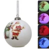Badaboum Boule De Noel Lumineuse Led Paillet Discount