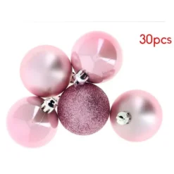 Badaboum Boule De Noel Luxe Rose Paillet E X 30 Pi Ces Clearance