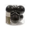 Badaboum Boule De Noel Noire En Verre X 6 Pi Ces Discount