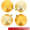 Badaboum Boule De Noel Or Nacr E 10Cm X 4 Pi Ces Clearance