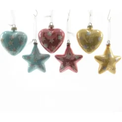 Badaboum Boule De Noel Original Coeur Et Etoile Discount