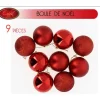 Badaboum Boule De Noel Rouge 6 Cm X 9 Pi Ces Outlet