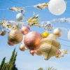 Badaboum Boule Lampion En Papier M Tallis Rose Gold 50Cm