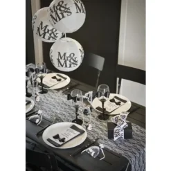 Badaboum Boule Lanterne En Papier Mr Mrs 20Cm X 2 Pi Ces