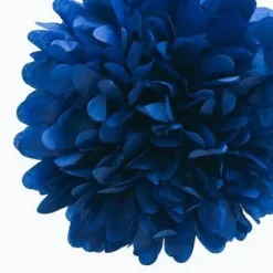 Badaboum Boule Pompon Papier De Soie Bleu Marine 25Cm Discount