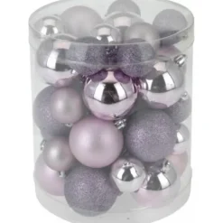 Badaboum Boules De Noel Parme X40 New