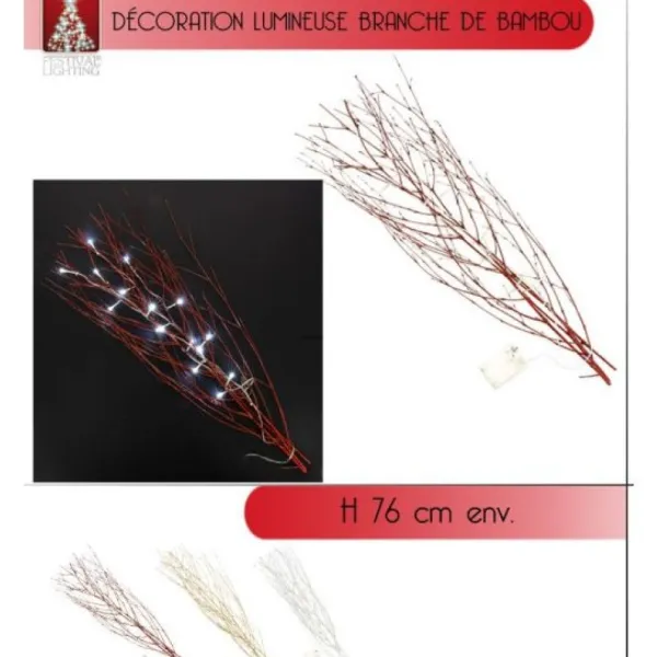 Badaboum Branche De Bambou Lumineuse 16 Led 76Cm Discount