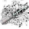 Badaboum Canon Confettis Argent 40 Cm