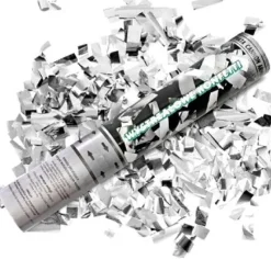 Badaboum Canon Confettis Argent 40 Cm
