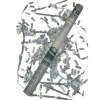 Badaboum Canon Confettis Argent 80 Cm