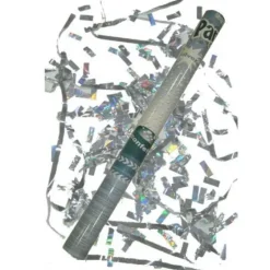 Badaboum Canon Confettis Argent 80 Cm