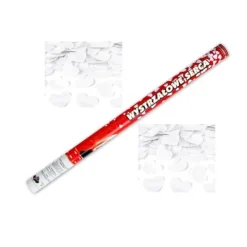 Badaboum Canon Confettis Coeur Blanc 80 Cm