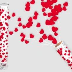 Badaboum Canon Confettis Coeur Rouge 60 Cm