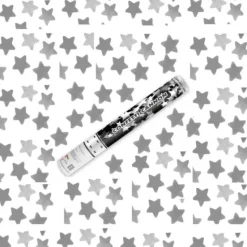Badaboum Canon Confettis Etoile Argent 40 Cm