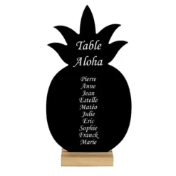 Badaboum Centre De Table Ardoise Sur Socle Ananas