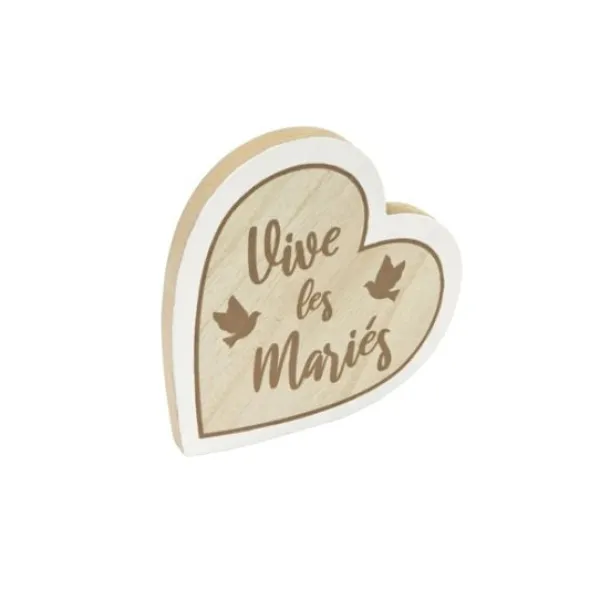 Badaboum Centre De Table Coeur Vive Les Mari S Naturel