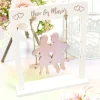 Badaboum Centre De Table Couple Sur Balancoire Rose Gold