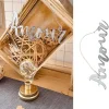 Badaboum Centre De Table Message Amour Avec Corde Jute Sale