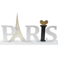 Badaboum Centre De Table Mot Paris En Bois