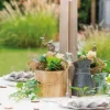 Badaboum Centre De Table Seau En Bois Naturel X 2 Pi Ces