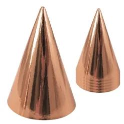 Badaboum Chapeau Pointu Carton Rose Gold X6Pcs