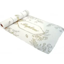 Chemin De Table Bapt Me Fleuri 30Cm X 5M Theme Bapteme