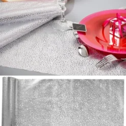 Hot Chemin De Table Dentelle Argent Theme Dentelle