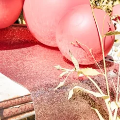 Badaboum Chemin De Table Eblouissant A Paillettes Rose Gold