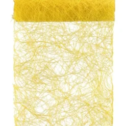 Badaboum Chemin De Table En Abaca Jaune 30Cm Hot