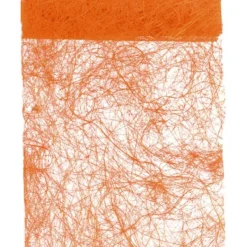 Badaboum Chemin De Table En Abaca Orange 30Cm Discount