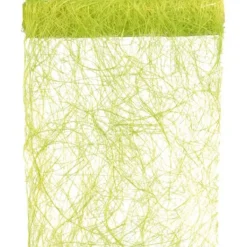 Badaboum Chemin De Table En Abaca Vert Anis 30Cm Clearance