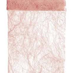 Badaboum Chemin De Table En Abaca Rose 30Cm