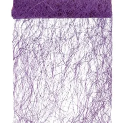 Badaboum Chemin De Table En Abaca Prune 30Cm Outlet
