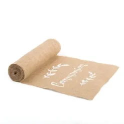 Discount Chemin De Table En Jute Communion Theme Communion