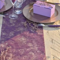 Badaboum Chemin De Table Fanon Prune 5Mx30Cm Online