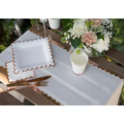 Badaboum Chemin De Table Festonn Rose Gold