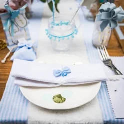 Badaboum Chemin De Table Fourrure Blanc Sale