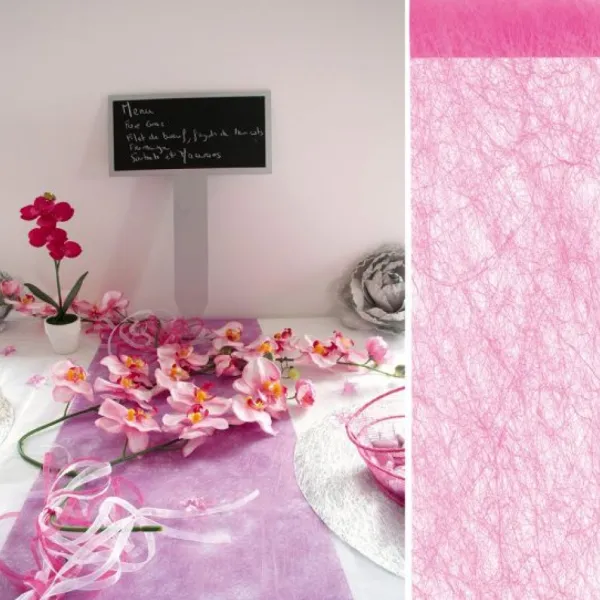 Badaboum Chemin De Table Fuchsia Fanon 5Mx30Cm Outlet